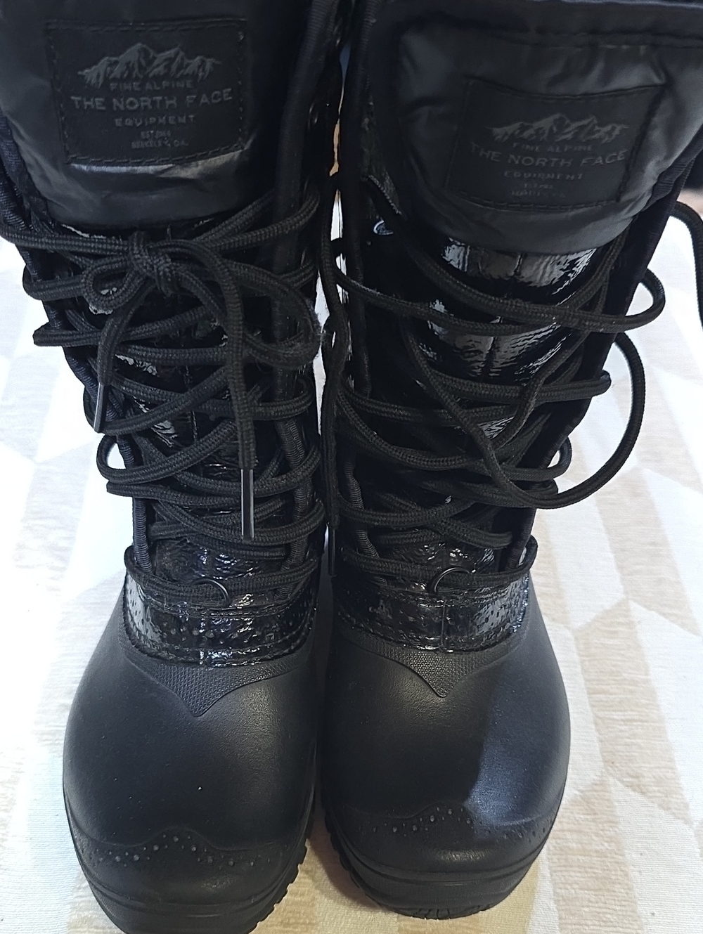 The North Face Women's Black Lace-Up Insulated Snow Boots